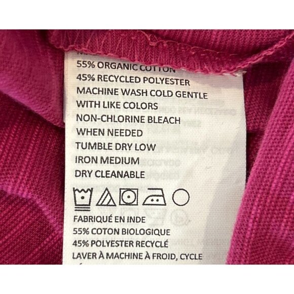 Prana Women's Ocupas Popover Blouse Top Pin-Tuck Keyhole Orchid Bloom - Picture 7 of 9